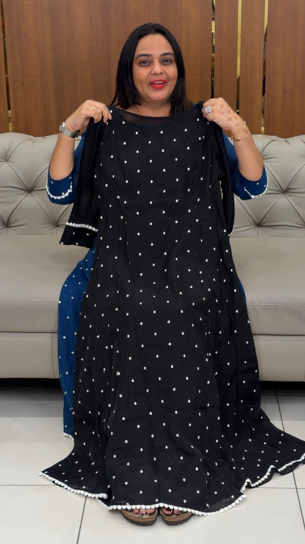 IHA'S IN-HOUSE MUL CHANDRI ALINE TOPS - IHA 31908