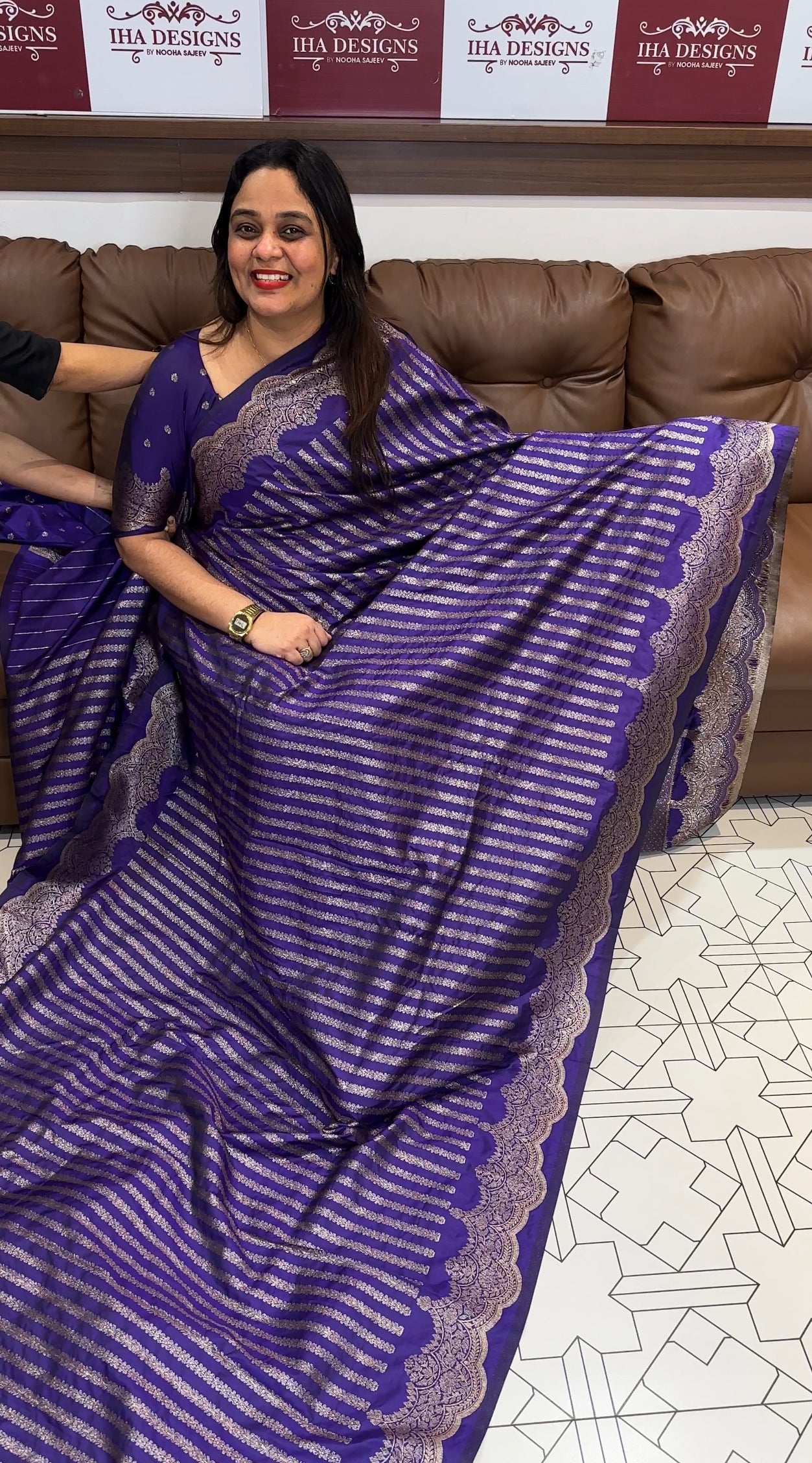 SEMI KATAN SAREE - IHA 18379