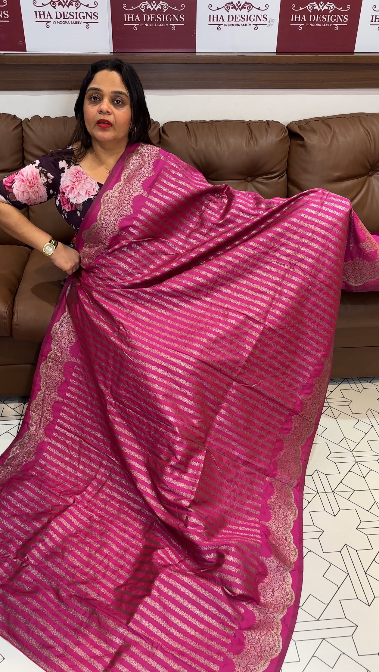 SEMI KATAN SAREE - IHA 18379