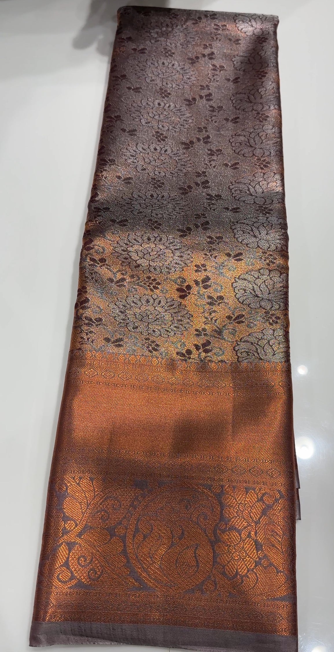 DESINGNER TISSUE KANCHIPURAM SAREES - IHA 19897