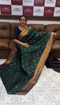 BUDGET BUY SEMI KANCHIPURAM SAREE - IHA 16348