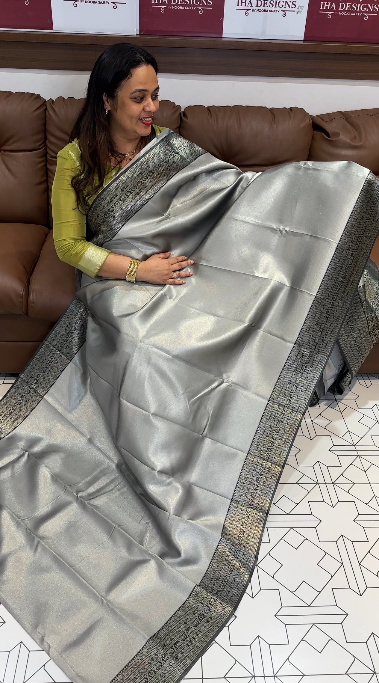 BUDGET BUY TISSUE SILK SAREE - IHA 19337