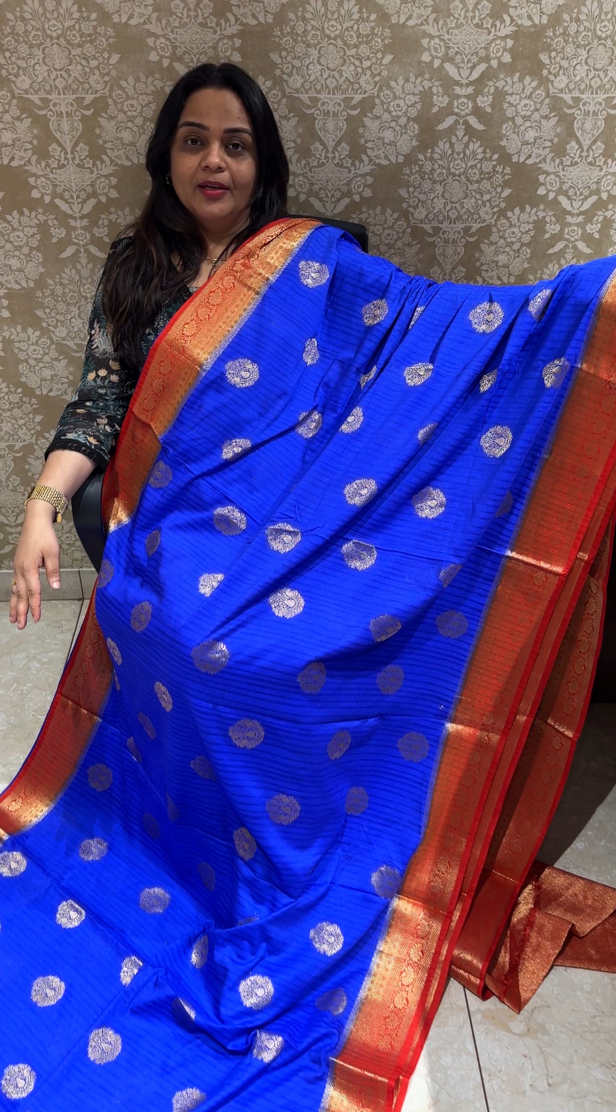 SEMI BANARASI SAREES - IHA 19731