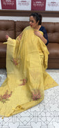 BANARASI CHANDERI UNSTITCHED SALWAR SUITS - IHA 16347