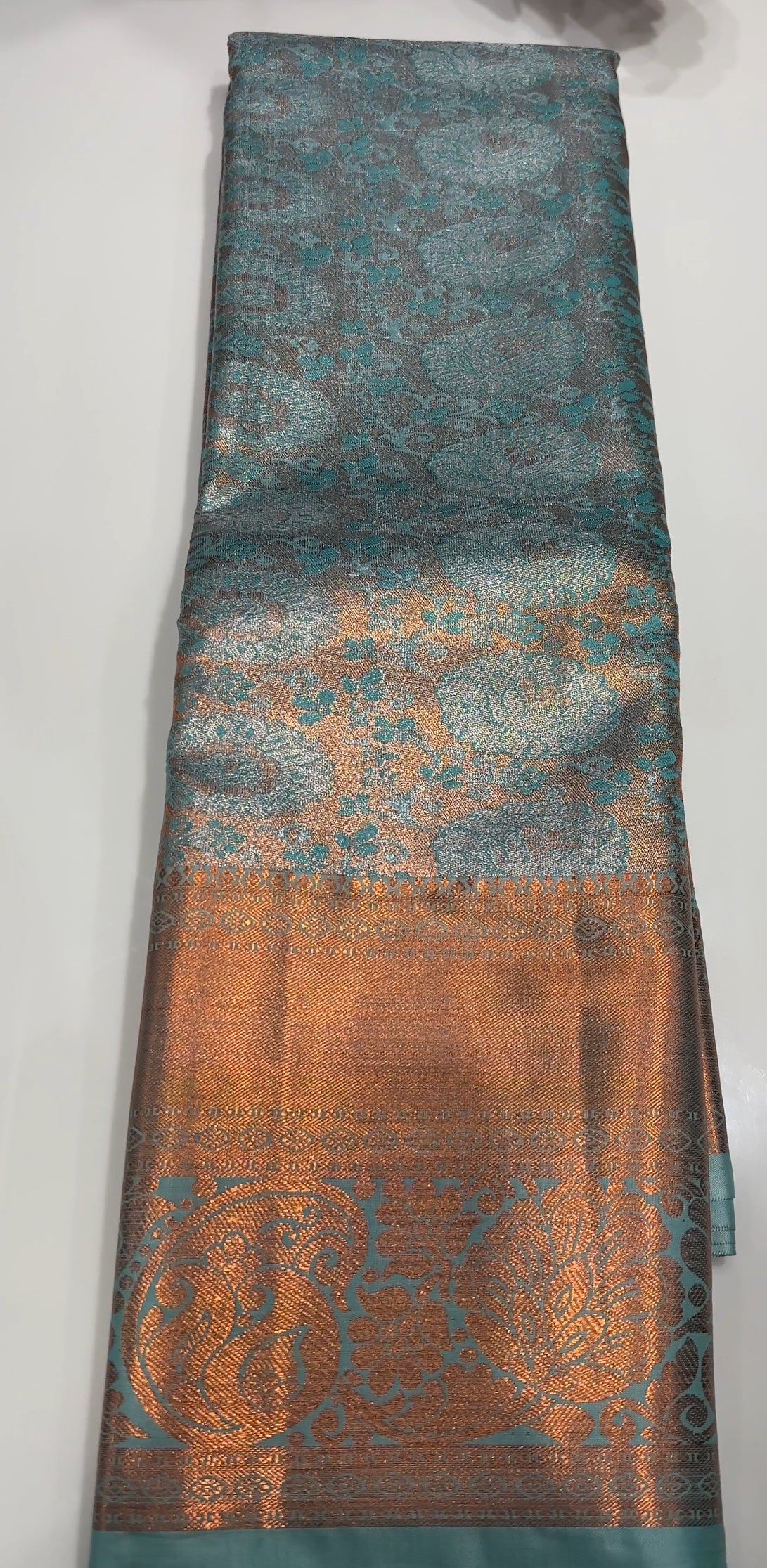 DESINGNER TISSUE KANCHIPURAM SAREES - IHA 19897