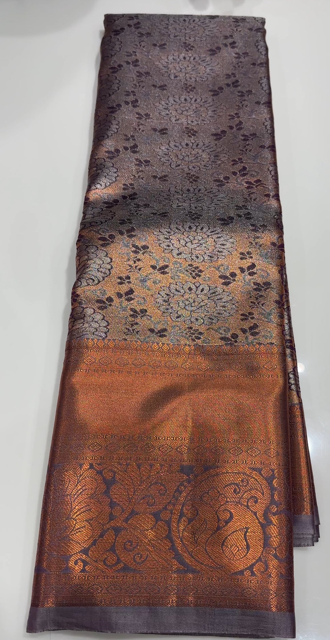 DESINGNER TISSUE KANCHIPURAM SAREES - IHA 19897