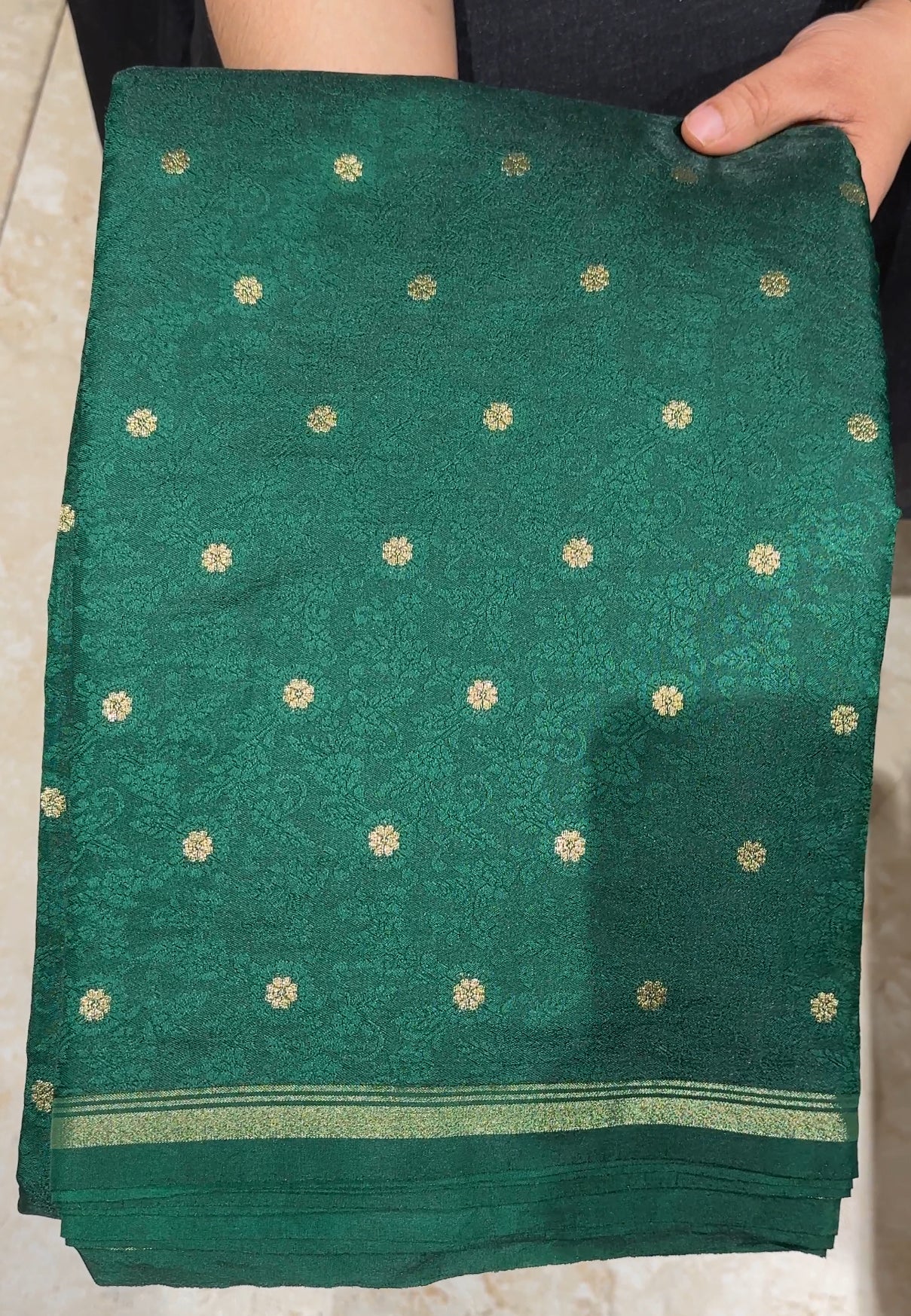 SEMI BANARASI SAREE - IHA 19867