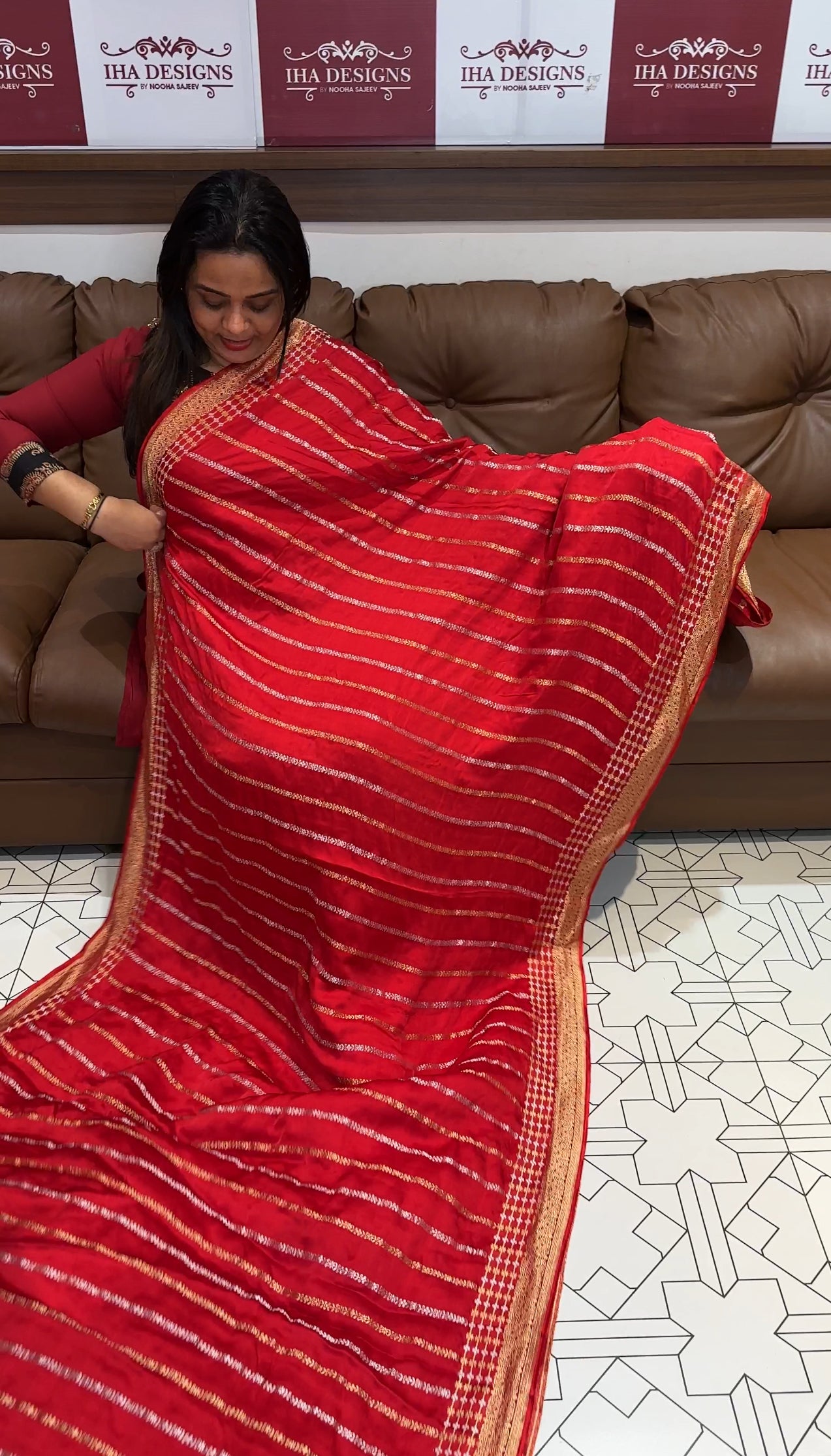 CRAPE BANARASI SAREES - IHA 19891