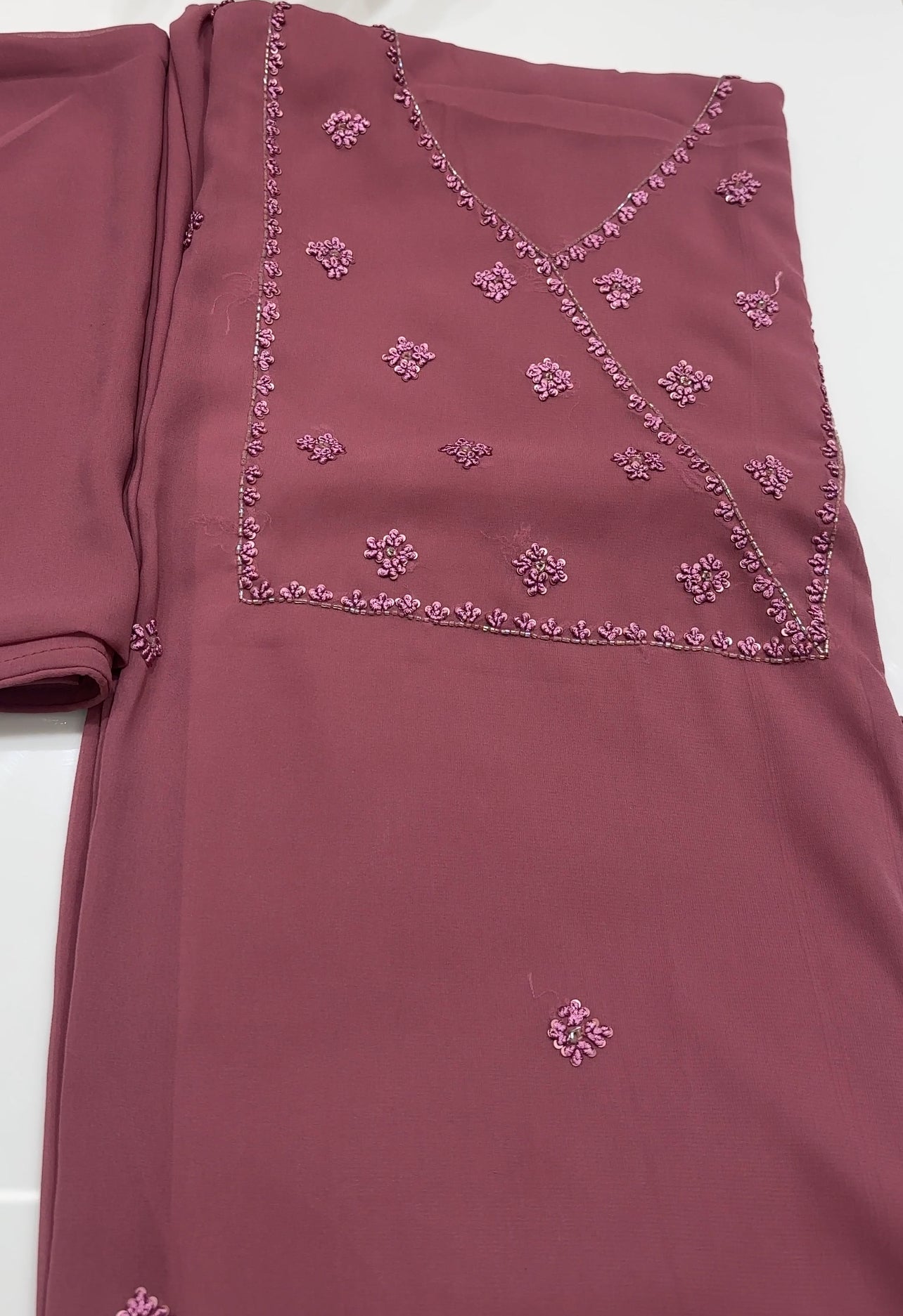 FAUX GEORGETTE UNSTITCHED SALWAR SUITS - IHA 22990