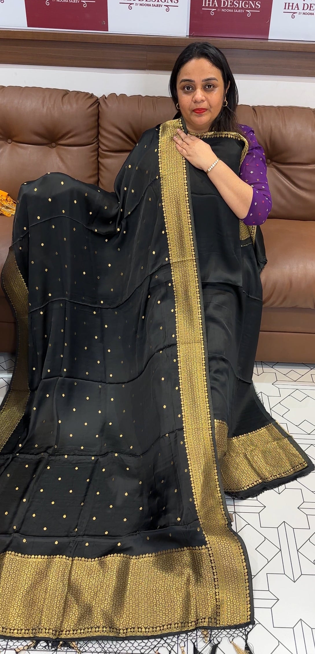 SILK BANARASI UNSTITCHED SALWAR SUITS - IHA 19860