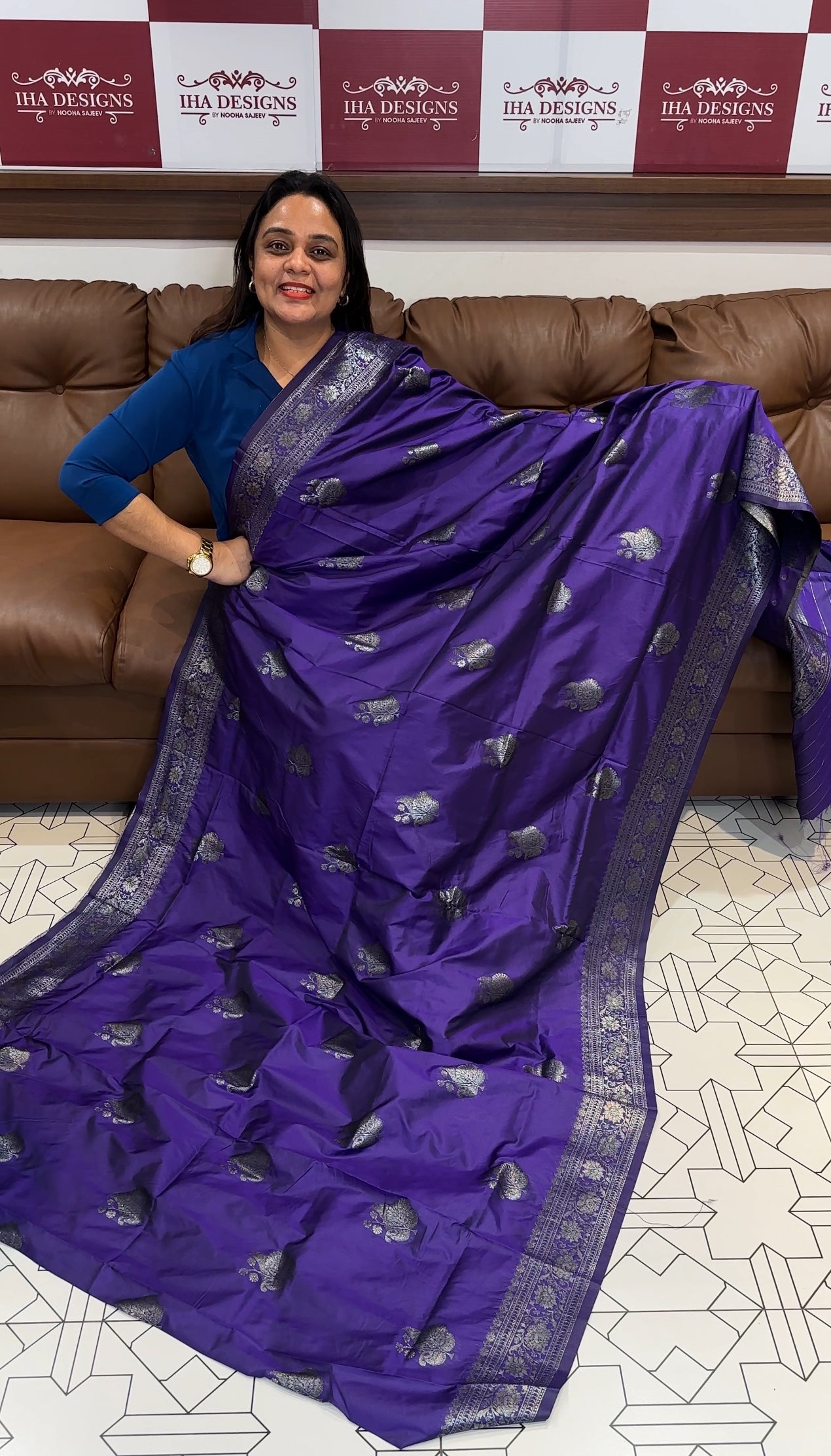 SEMI KATAN SAREES - IHA 17452