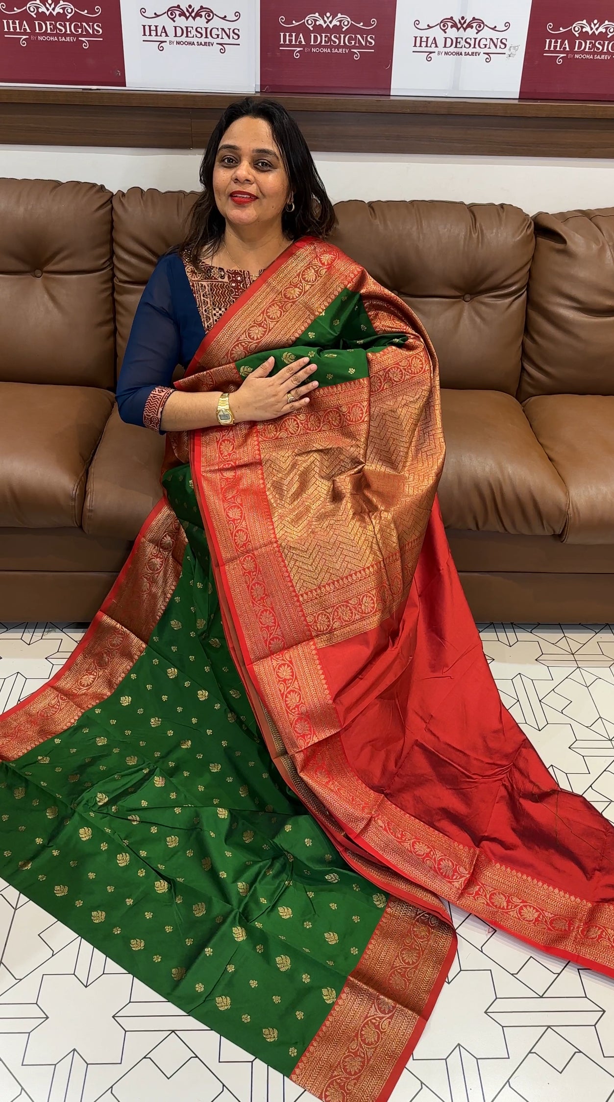 SEMI KATAN SAREE - IHA 18134