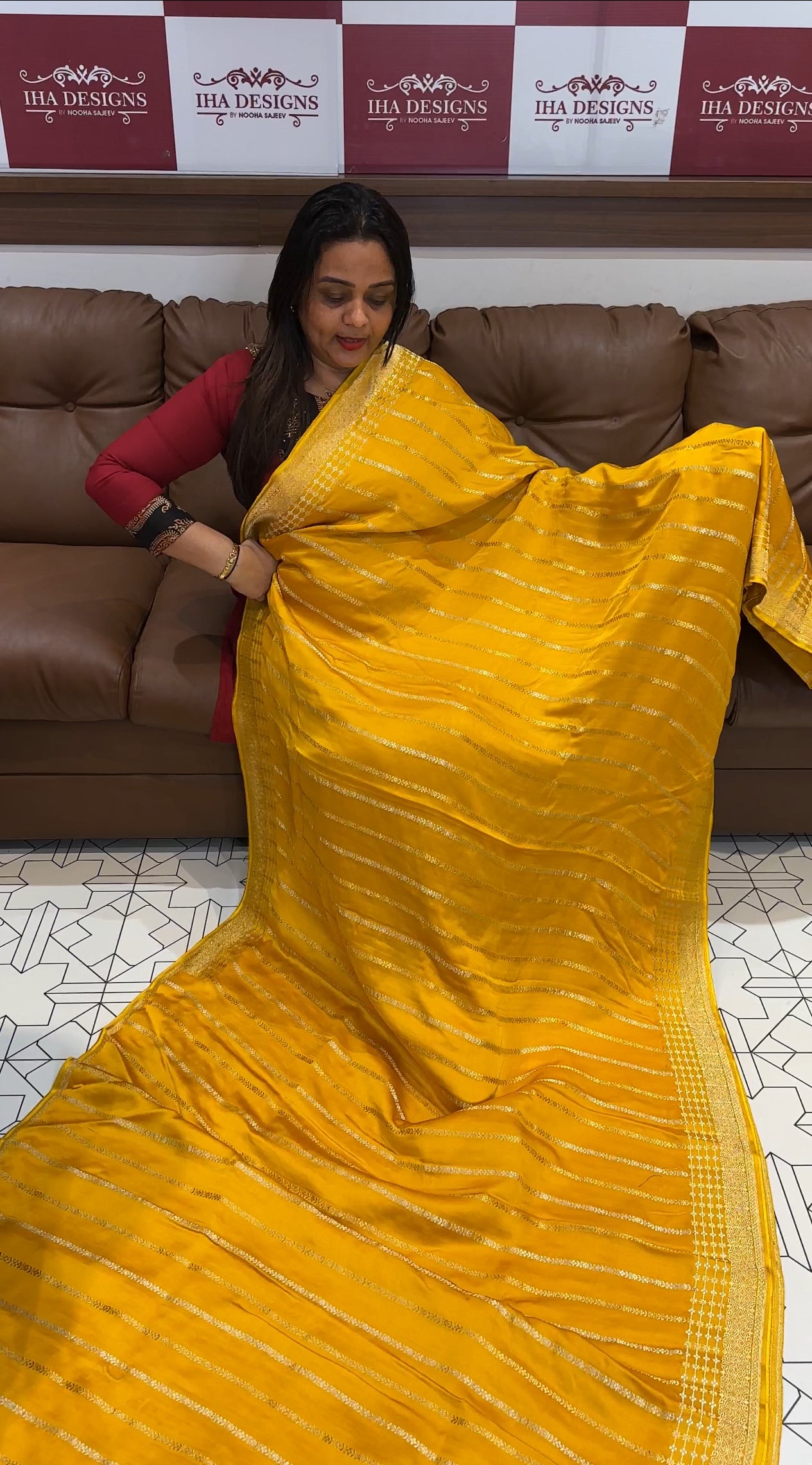 CRAPE BANARASI SAREES - IHA 19891