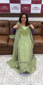 IHA'S IN-HOUSE HAND WORKED ANARKALI TOP AND DUPATTA - IHA 16746