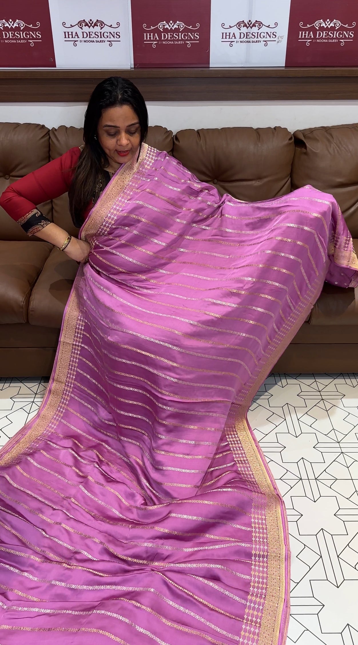 CRAPE BANARASI SAREES - IHA 19891