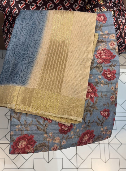 SEMI TUSSUR UNSTITCHED SALWAR SUITS - IHA 29172