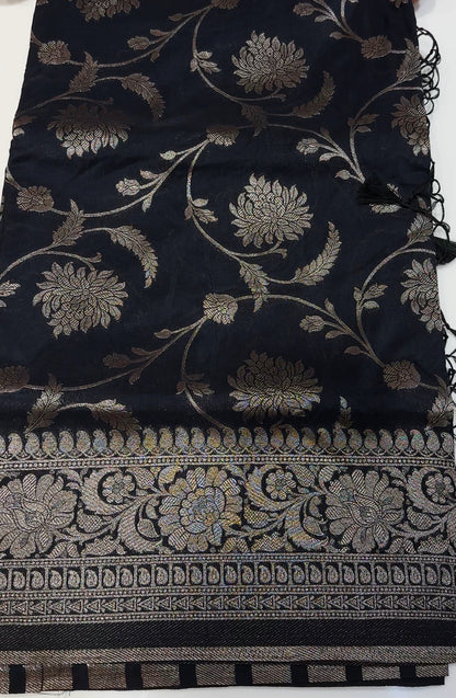 SEMI BANARASI SAREES - IHA 17031