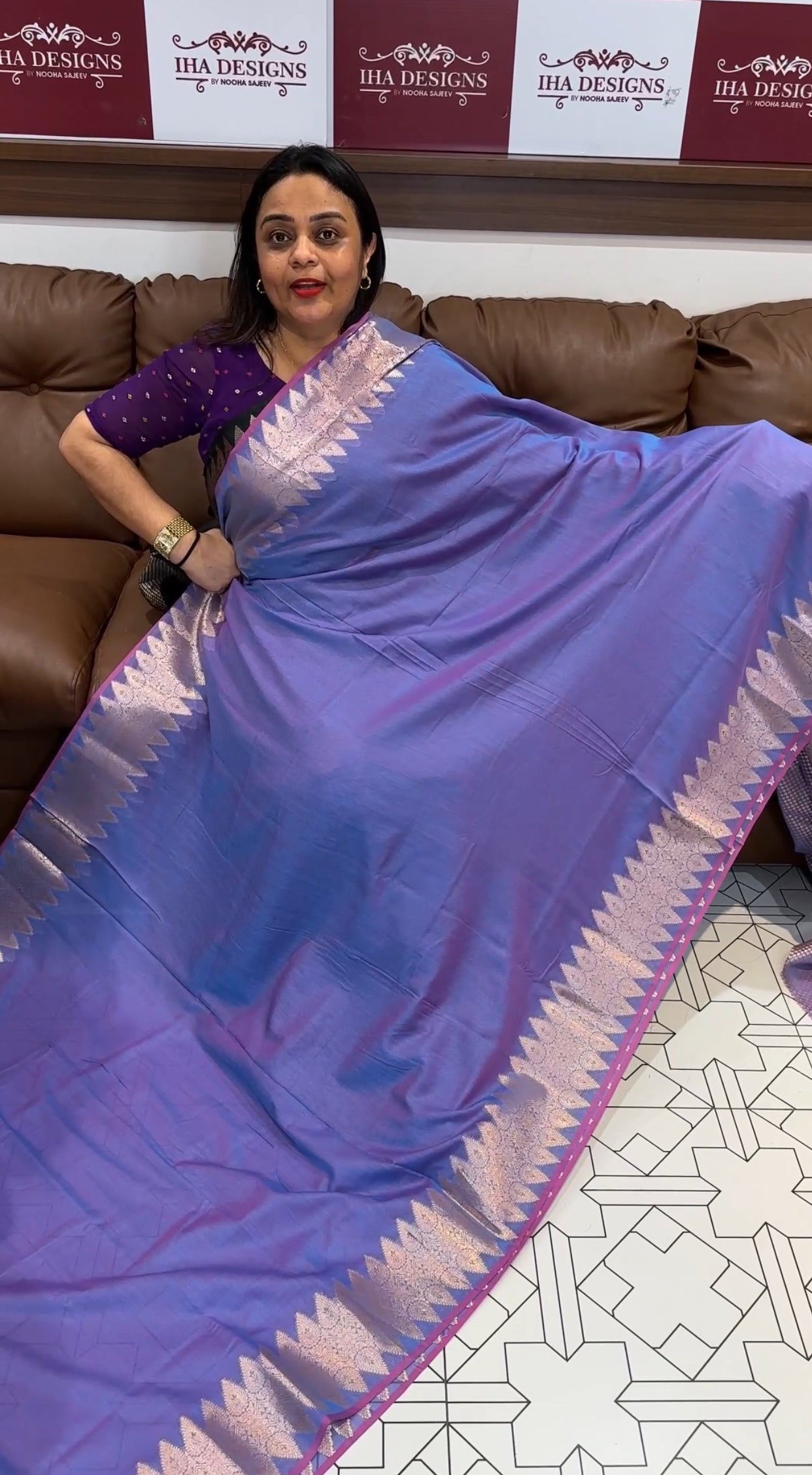 BUDGET BUY SEMI BANARSI SAREES - IHA 19856