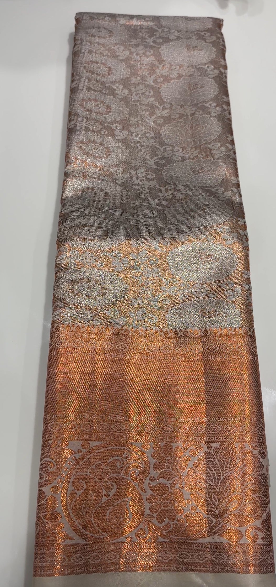 DESINGNER TISSUE KANCHIPURAM SAREES - IHA 19897