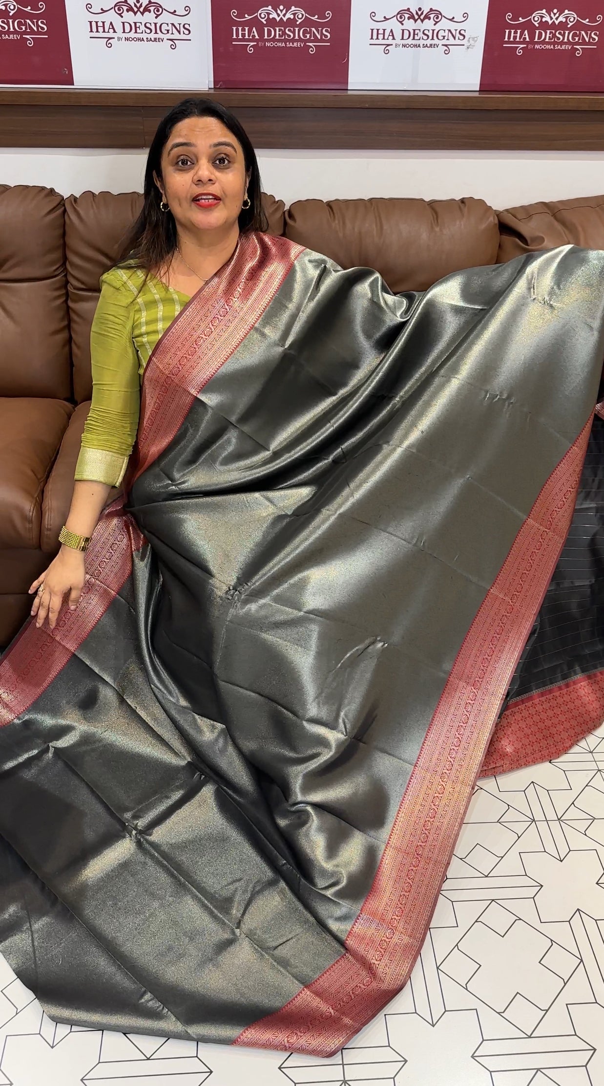 BUDGET BUY TISSUE SILK SAREE - IHA 19337