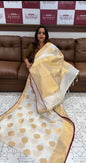 BHAGYAM KERALA CREAM SAREES - IHA 16138