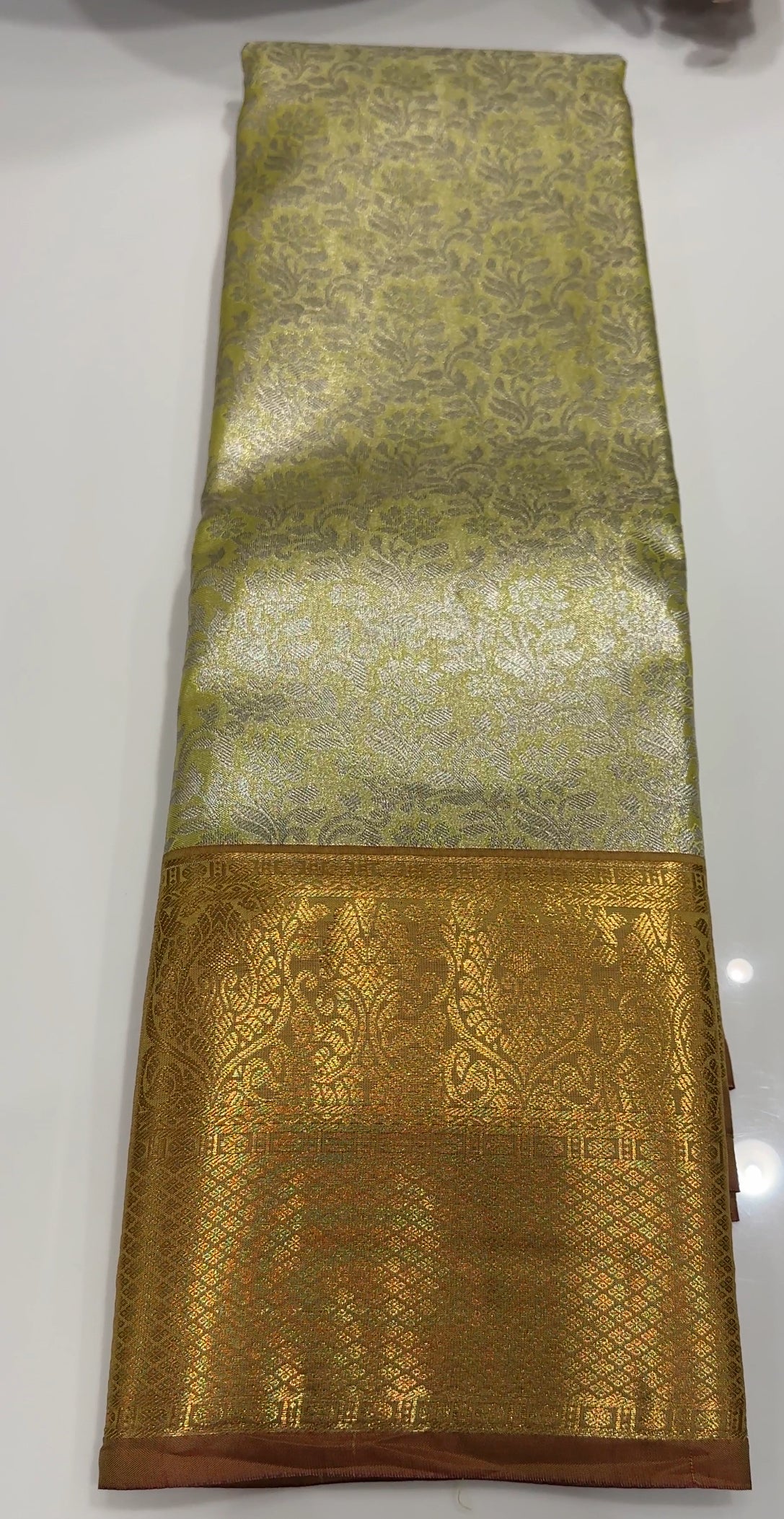 DESINGNER TISSUE KANCHIPURAM SAREES - IHA 19897