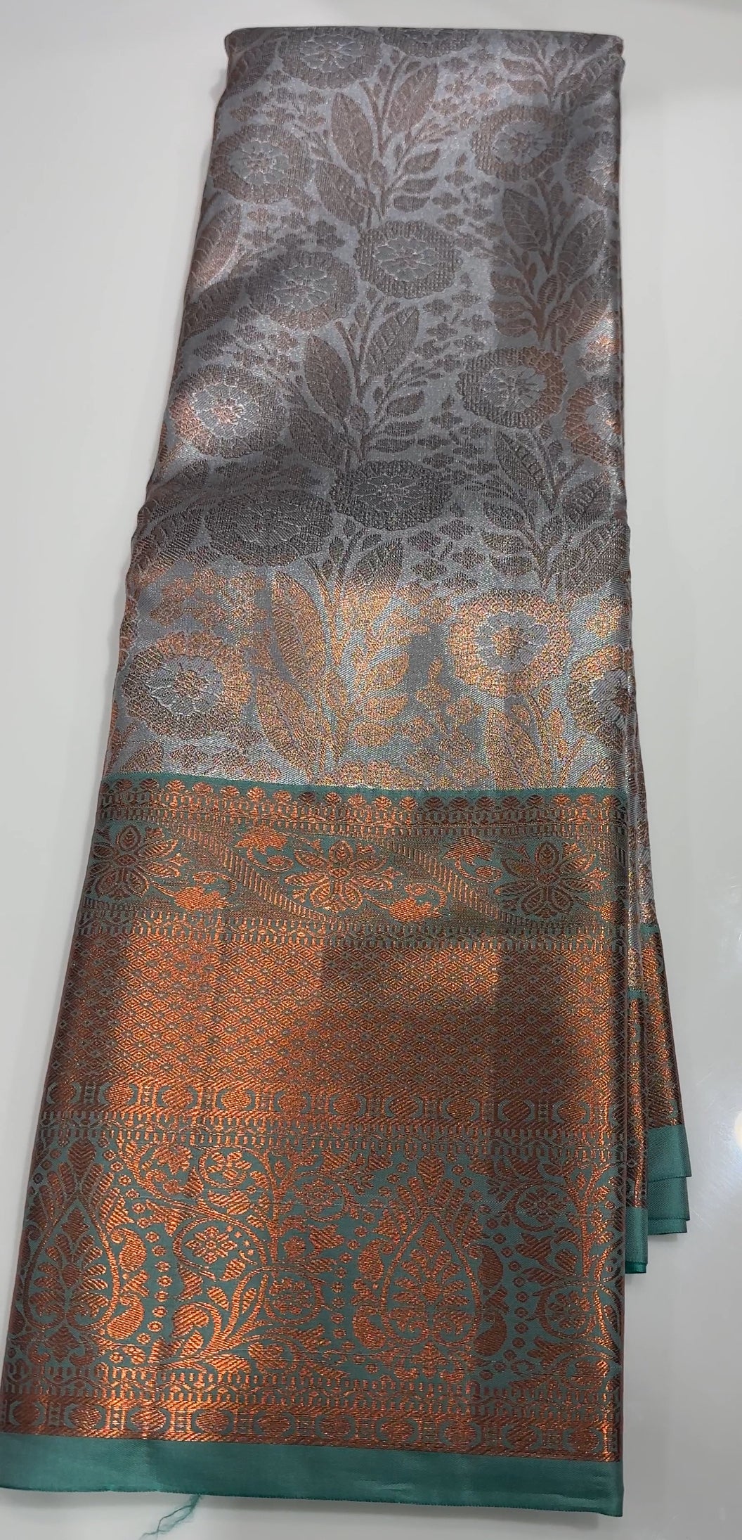 DESINGNER TISSUE KANCHIPURAM SAREES - IHA 19897