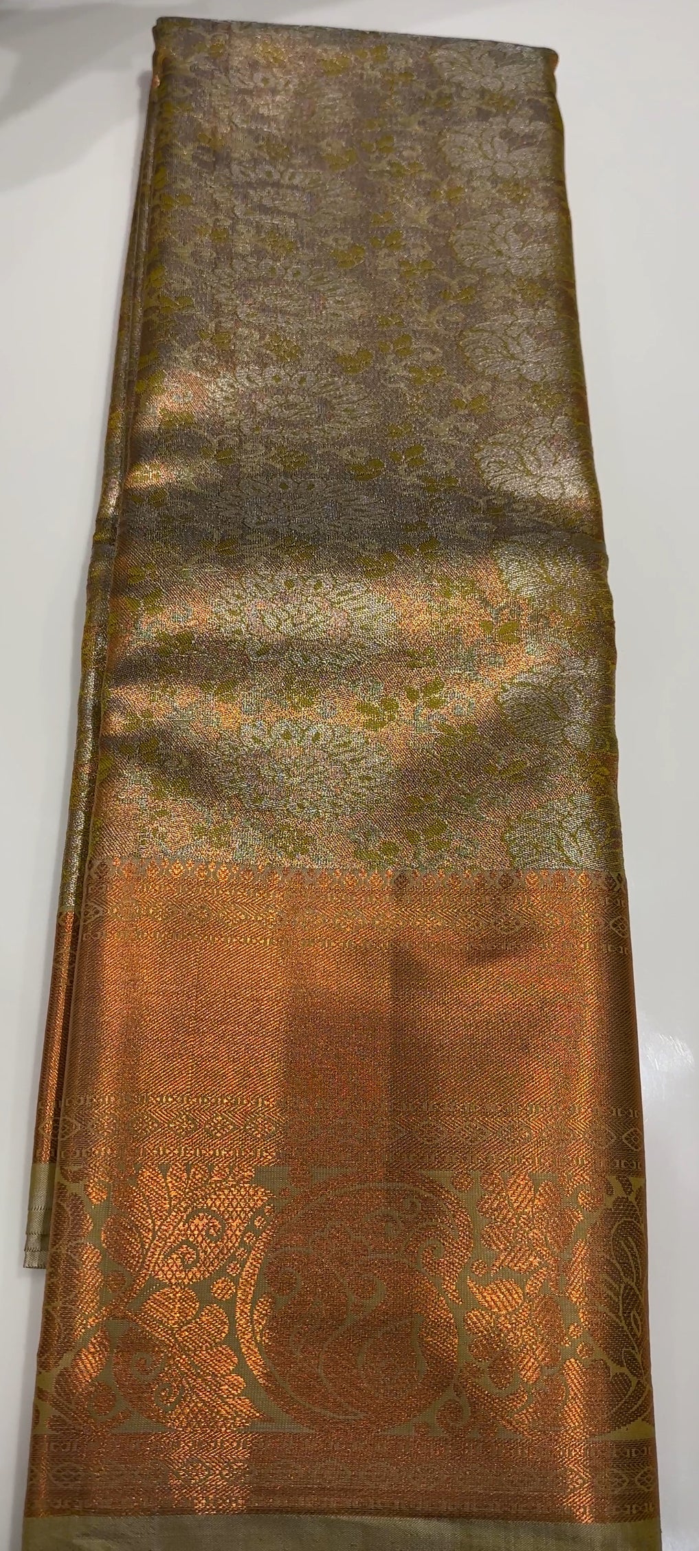 DESINGNER TISSUE KANCHIPURAM SAREES - IHA 19897