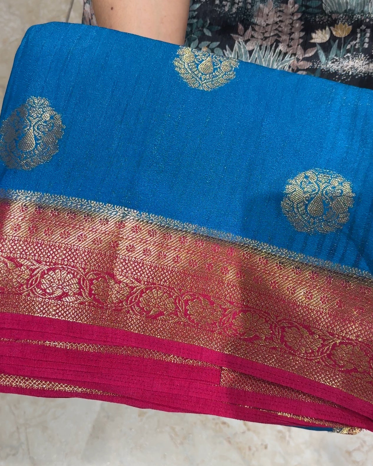 SEMI BANARASI SAREES - IHA 19731