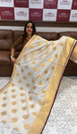 BHAGYAM KERALA CREAM SAREES - IHA 16138