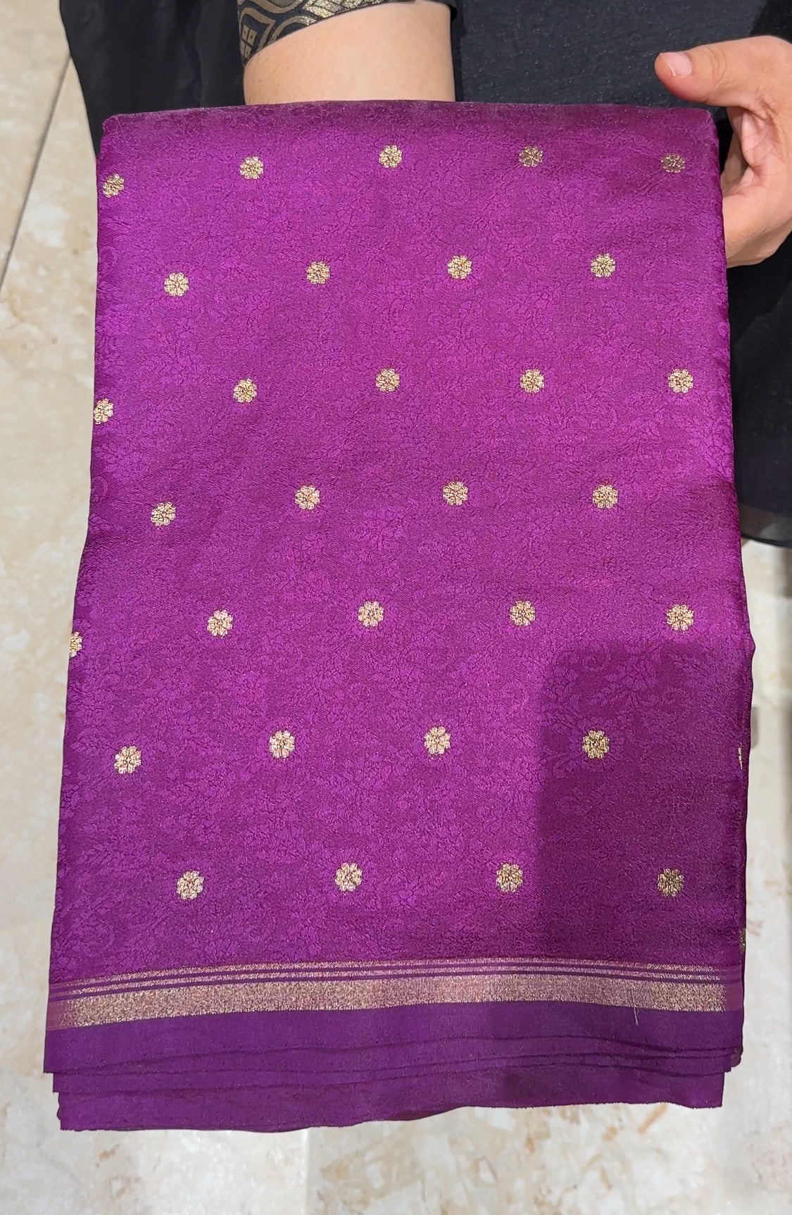 SEMI BANARASI SAREE - IHA 19867