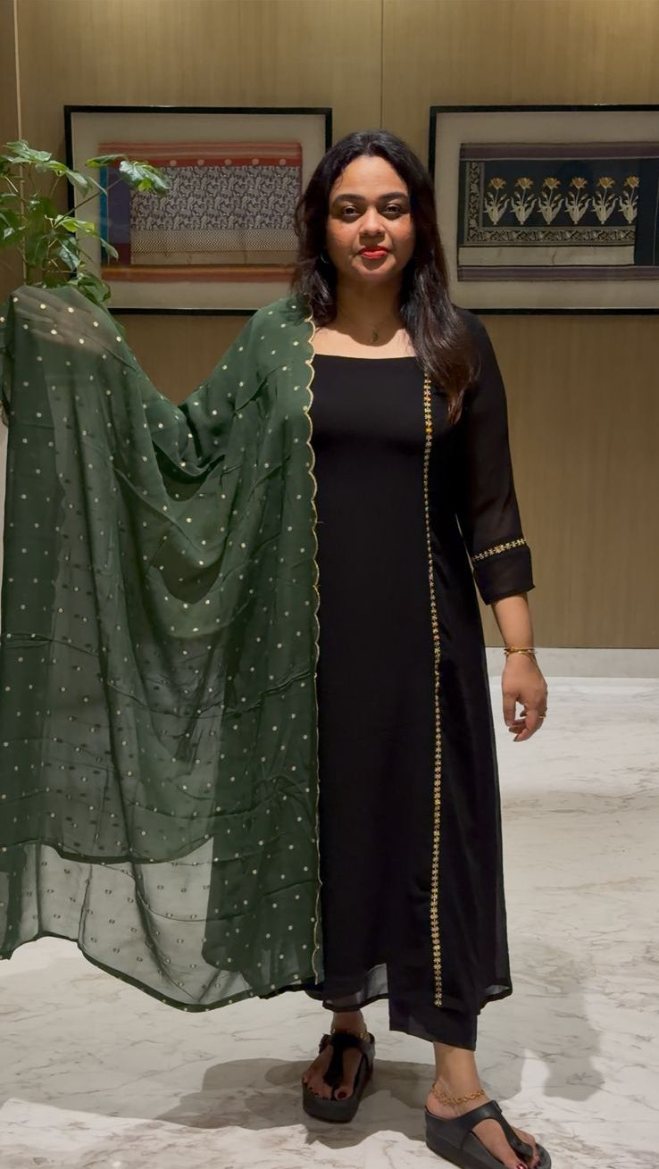 IHA'S IN-HOUSE DESIGNER TOP AND DUPATTA - IHA 28850