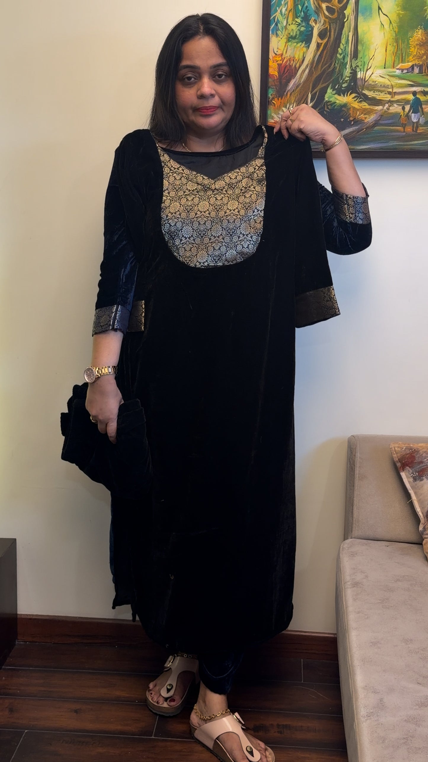 FORWARD VELVET TOP AND BOTTOM - IHA 29370